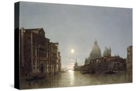 The Grand Canal by Moonlight-Henry Pether-Stretched Canvas