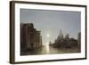 The Grand Canal by Moonlight-Henry Pether-Framed Giclee Print