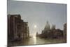 The Grand Canal by Moonlight-Henry Pether-Mounted Giclee Print