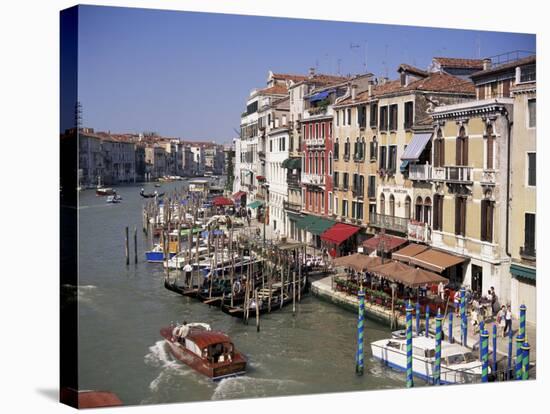 The Grand Canal from the Rialto Bridge, Venice, Veneto, Italy-Gavin Hellier-Stretched Canvas