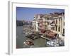 The Grand Canal from the Rialto Bridge, Venice, Veneto, Italy-Gavin Hellier-Framed Photographic Print