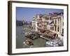 The Grand Canal from the Rialto Bridge, Venice, Veneto, Italy-Gavin Hellier-Framed Photographic Print