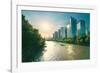 The Grand Canal in Hangzhou, an ancient shipping route and direct connection between Beijing and Ha-Andreas Brandl-Framed Photographic Print