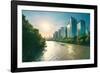 The Grand Canal in Hangzhou, an ancient shipping route and direct connection between Beijing and Ha-Andreas Brandl-Framed Photographic Print