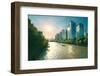 The Grand Canal in Hangzhou, an ancient shipping route and direct connection between Beijing and Ha-Andreas Brandl-Framed Photographic Print