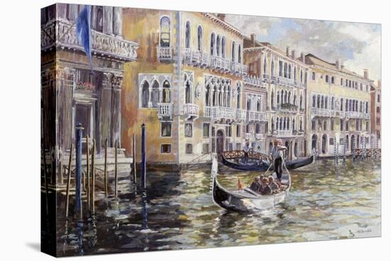 The Grand Canal in the Late Afternoon-Rosemary Lowndes-Stretched Canvas