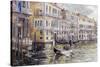 The Grand Canal in the Late Afternoon-Rosemary Lowndes-Stretched Canvas