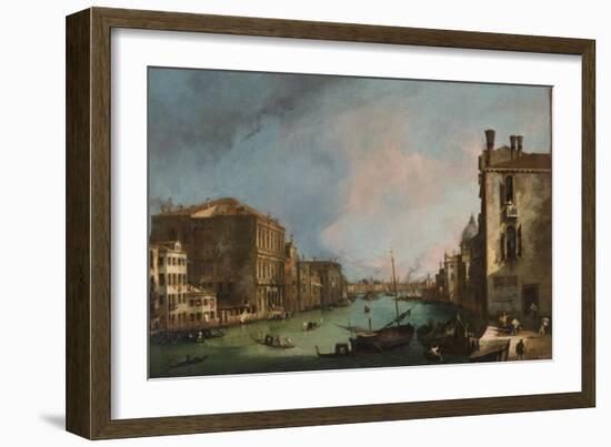 The Grand Canal in Venice, 1723-Canaletto-Framed Giclee Print