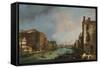 The Grand Canal in Venice, 1723-Canaletto-Framed Stretched Canvas