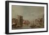 The Grand Canal in Venice with Palazzo Bembo, c.1768-Francesco Guardi-Framed Giclee Print