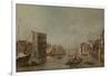 The Grand Canal in Venice with Palazzo Bembo, c.1768-Francesco Guardi-Framed Giclee Print