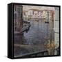 The Grand Canal in Venice-Umberto Boccioni-Framed Stretched Canvas