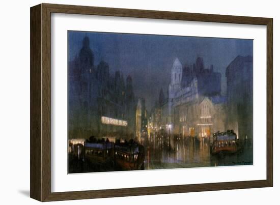 The Grand Canal of Tottenham Court Road'. C1900-1940-Donald Maxwell-Framed Giclee Print