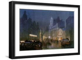 The Grand Canal of Tottenham Court Road'. C1900-1940-Donald Maxwell-Framed Giclee Print