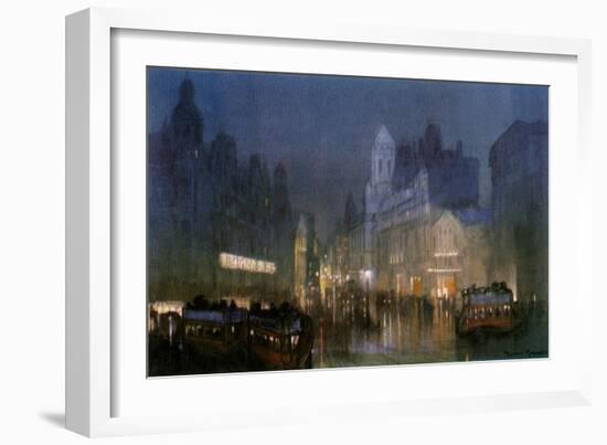 The Grand Canal of Tottenham Court Road'. C1900-1940-Donald Maxwell-Framed Giclee Print