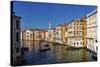 The Grand Canal of Venice, UNESCO World Heritage Site, Veneto, Italy, Europe-Marco Brivio-Stretched Canvas