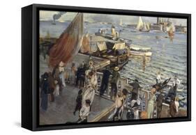 The Grand Canal, Venice, 1894-Ettore Tito-Framed Stretched Canvas