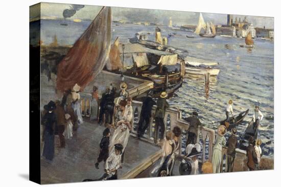 The Grand Canal, Venice, 1894-Ettore Tito-Stretched Canvas