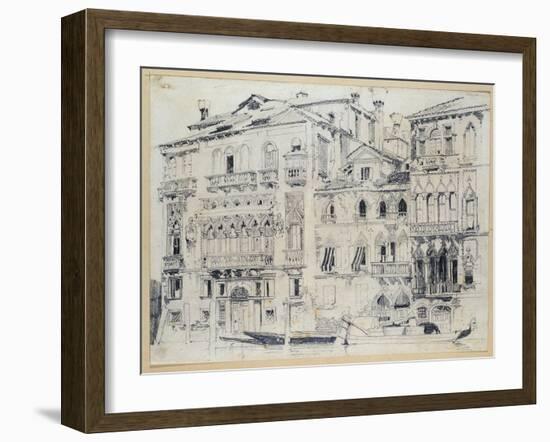 The Grand Canal, Venice, C.1826-Richard Parkes Bonington-Framed Giclee Print