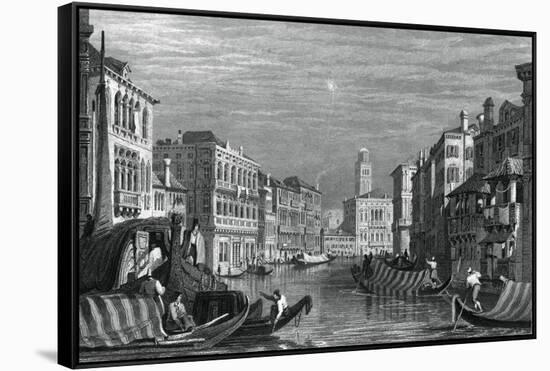 The Grand Canal, Venice, C19th Century-Sam Fisher-Framed Stretched Canvas