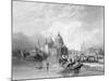 The Grand Canal, Venice, Engraved by J. Thomas, C.1829 (Engraving)-Charles Bentley-Mounted Giclee Print