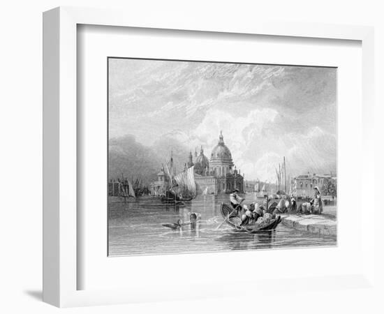 The Grand Canal, Venice, Engraved by J. Thomas, C.1829 (Engraving)-Charles Bentley-Framed Giclee Print