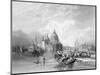 The Grand Canal, Venice, Engraved by J. Thomas, C.1829 (Engraving)-Charles Bentley-Mounted Giclee Print