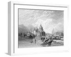 The Grand Canal, Venice, Engraved by J. Thomas, C.1829 (Engraving)-Charles Bentley-Framed Giclee Print