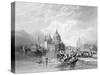 The Grand Canal, Venice, Engraved by J. Thomas, C.1829 (Engraving)-Charles Bentley-Stretched Canvas