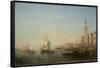 The Grand Canal, Venice (Frigate and Gondola, Basin of San Marco), C.1852 (Oil on Canvas)-Felix Ziem-Framed Stretched Canvas
