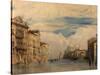 The Grand Canal, Venice, Italy, 1826-27-Richard Parkes Bonington-Stretched Canvas