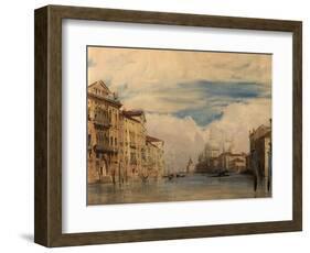 The Grand Canal, Venice, Italy, 1826-27-Richard Parkes Bonington-Framed Giclee Print