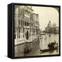 The Grand Canal, Venice, Italy-Underwood & Underwood-Framed Stretched Canvas