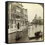 The Grand Canal, Venice, Italy-Underwood & Underwood-Framed Stretched Canvas