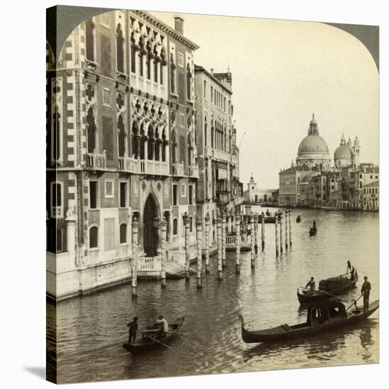 The Grand Canal, Venice, Italy-Underwood & Underwood-Stretched Canvas