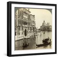 The Grand Canal, Venice, Italy-Underwood & Underwood-Framed Photographic Print