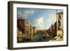 The Grand Canal, Venice, Looking East from the Campo Di San Vio-Canaletto-Framed Giclee Print