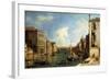 The Grand Canal, Venice, Looking East from the Campo Di San Vio-Canaletto-Framed Giclee Print