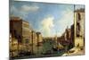 The Grand Canal, Venice, Looking East from the Campo Di San Vio-Canaletto-Mounted Giclee Print