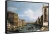 The Grand Canal, Venice, Looking East from the Campo Di San Vio-Arnold Boonen-Framed Stretched Canvas