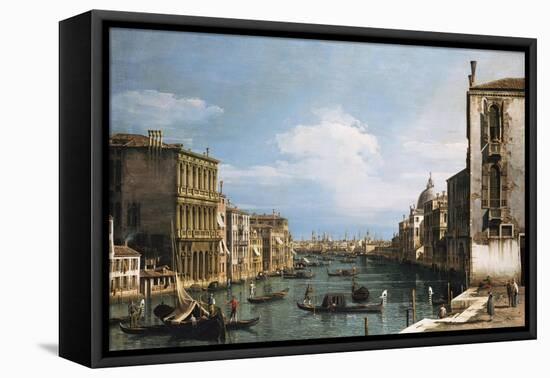The Grand Canal, Venice, Looking East from the Campo Di San Vio-Arnold Boonen-Framed Stretched Canvas
