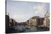 The Grand Canal, Venice, Looking South-East from San Stae to the Fabbriche Nuove Di Rialto-Canaletto-Stretched Canvas