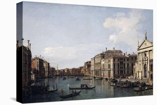 The Grand Canal, Venice, Looking South-East from San Stae to the Fabbriche Nuove Di Rialto-Canaletto-Stretched Canvas