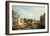 The Grand Canal, Venice, Looking Southwest from a Point Near the Rialto Bridge-Bernardo Bellotto-Framed Giclee Print
