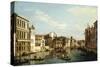 The Grand Canal, Venice, Looking Southwest from a Point Near the Rialto Bridge-Bernardo Bellotto-Stretched Canvas