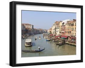 The Grand Canal, Venice, UNESCO World Heritage Site, Veneto, Italy, Europe-Amanda Hall-Framed Photographic Print