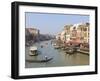 The Grand Canal, Venice, UNESCO World Heritage Site, Veneto, Italy, Europe-Amanda Hall-Framed Photographic Print