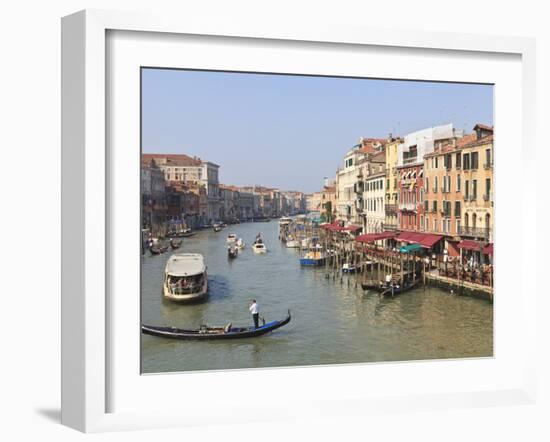 The Grand Canal, Venice, UNESCO World Heritage Site, Veneto, Italy, Europe-Amanda Hall-Framed Photographic Print