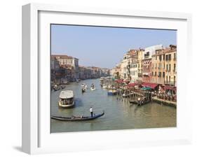 The Grand Canal, Venice, UNESCO World Heritage Site, Veneto, Italy, Europe-Amanda Hall-Framed Photographic Print