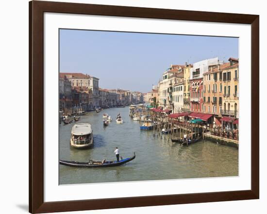 The Grand Canal, Venice, UNESCO World Heritage Site, Veneto, Italy, Europe-Amanda Hall-Framed Photographic Print